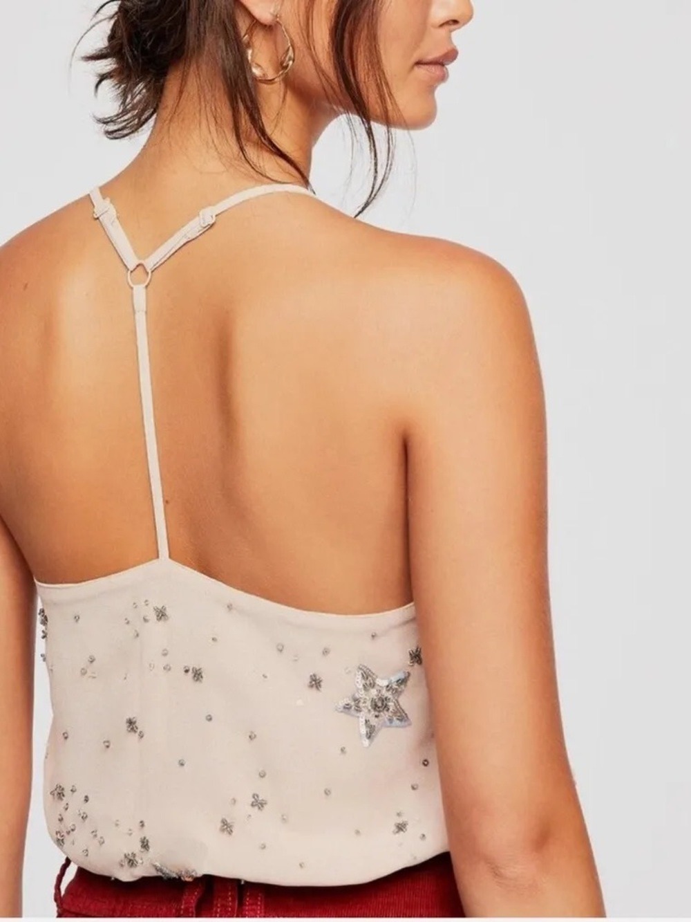 NWT Free People Star Embellished Cami Size Small, $68 retail - Picture 2 of 9